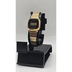 Casio Standard Gold Tone Black Dial Women's Watch LA670WGA-1